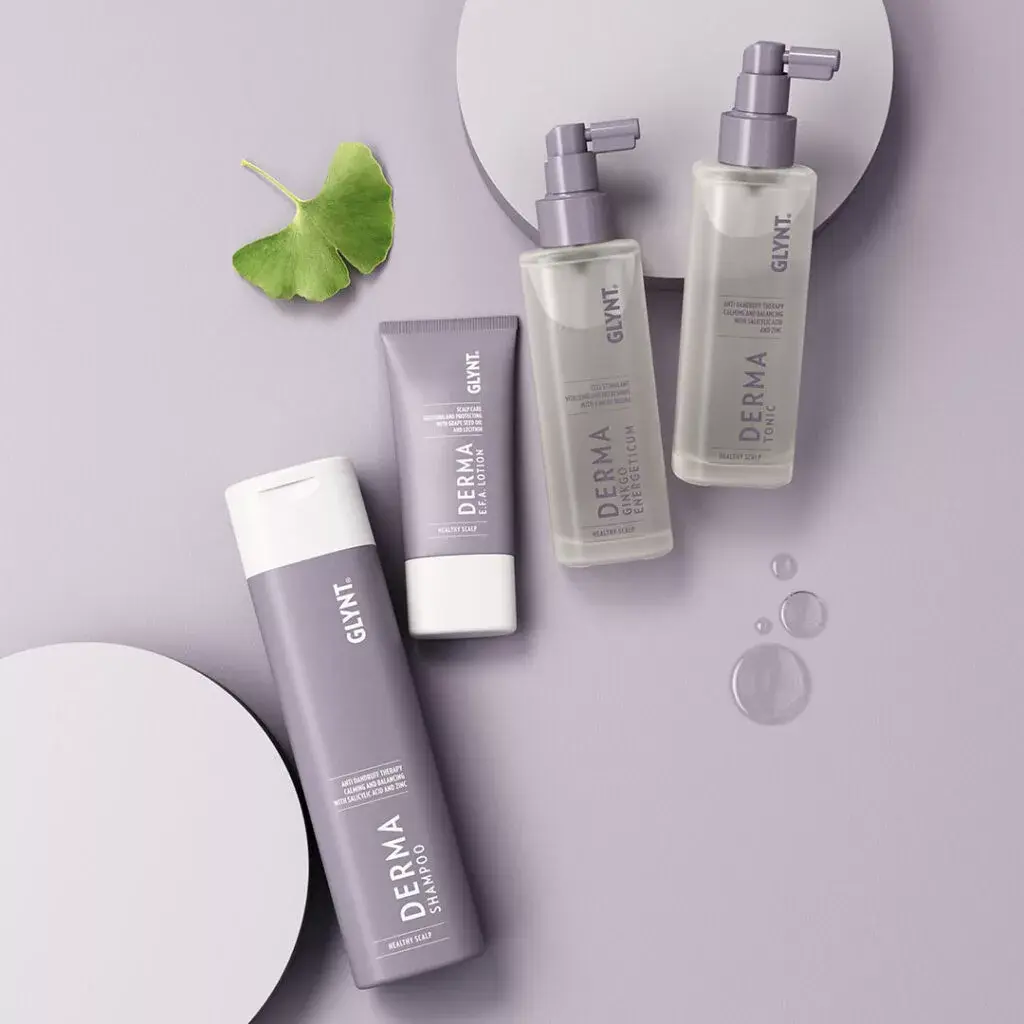Serum przeciw wypadaniu włosów DERMA Ginkgo – biotyna i miłorząb dla wzmocnienia i wzrostu GLYNT — zdjęcie 2