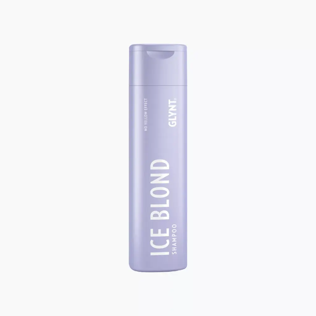 Szampon ICE BLOND – fioletowy pigment przeciw żółtym tonom dla blond i siwych włosów GLYNT