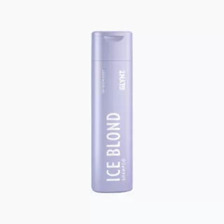 Szampon ICE BLOND – fioletowy pigment przeciw żółtym tonom dla blond i siwych włosów GLYNT