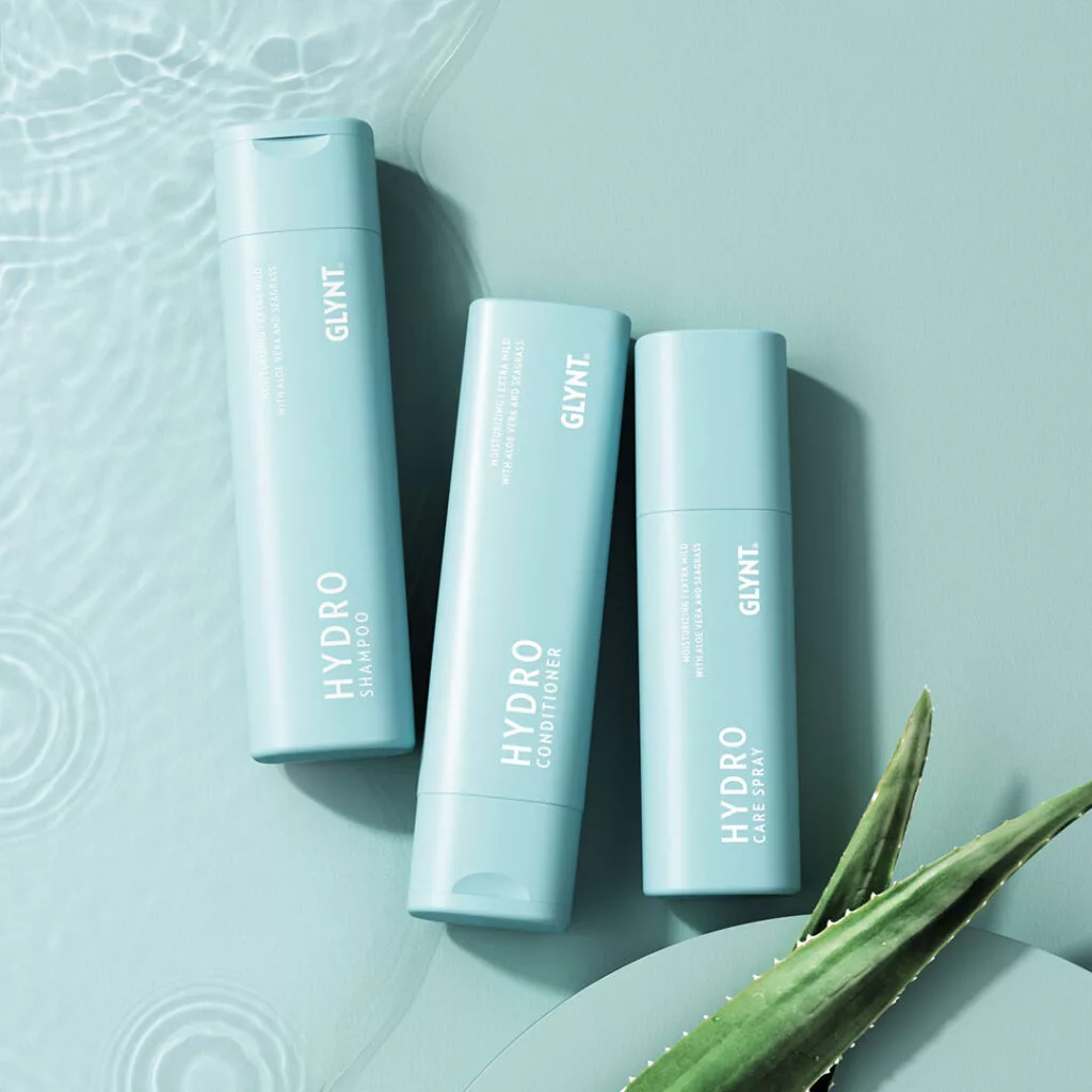 Szampon nawilżający HYDRO z aloesem i trawą morską – delikatna pielęgnacja dla każdego typu włosów GLYNT — zdjęcie 2