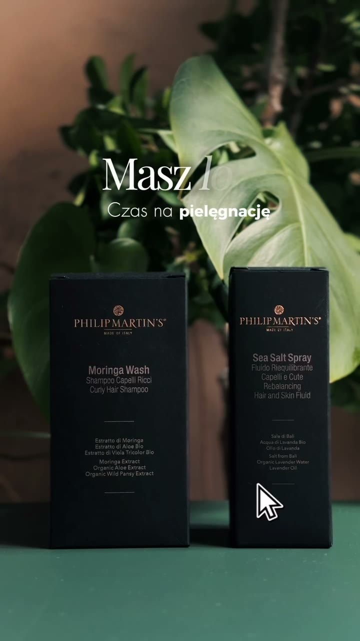 Philip Martin’s Sea Salt Spray i Moringa Wash – pielęgnacja loków – wideo