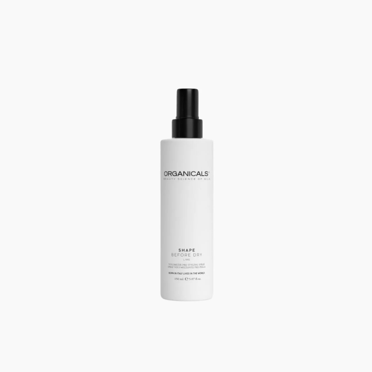 Spray unoszący włosy Before Dry Lime – objętość i termoochrona przed stylizacją ORGANICALS