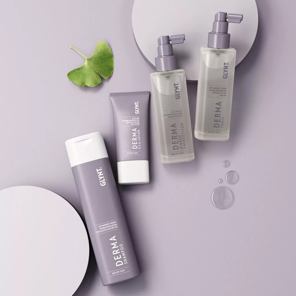Serum przeciw wypadaniu włosów DERMA Ginkgo – biotyna i miłorząb dla wzmocnienia i wzrostu GLYNT — zdjęcie 2